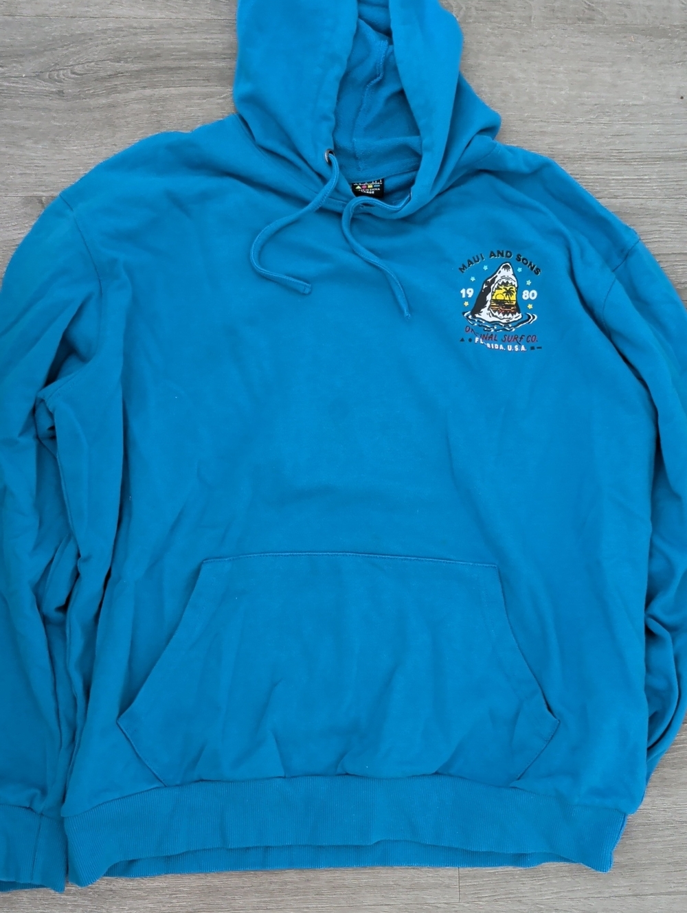 Maui and Sons Bright Blue Pullover Hoodie